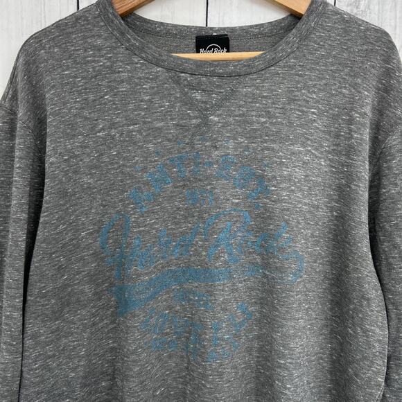Hard Rock Cafe Other - Hard Rock Hotel 2XL Gray Knit Graphic Print Sweater Sweatshirt Long Sleeve Men's
